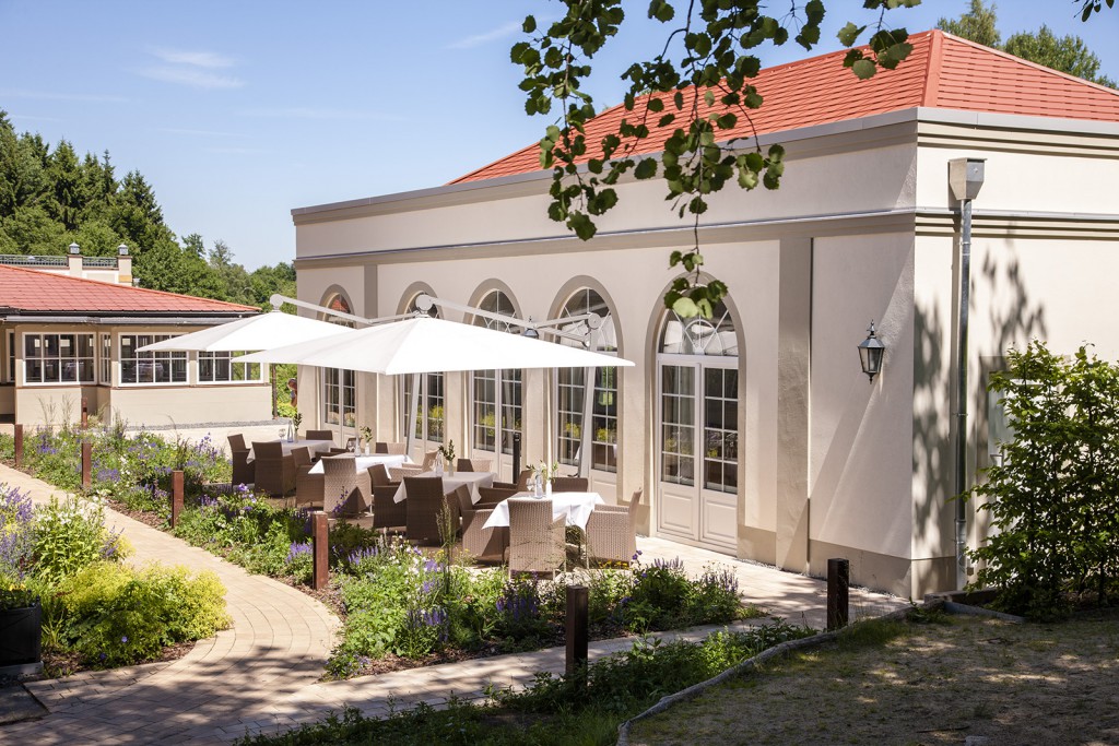 Tagungspavillon "Gr&uuml;ner Salon" [Quelle: Ritter von Kempski Privathotels]