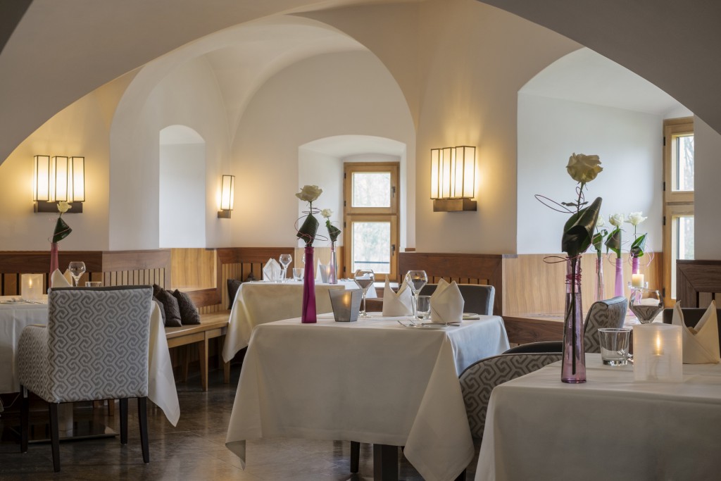 Das Gourmet-Restaurant Camers Schlossrestraurant [Quelle: Schloss Hohenkammer]