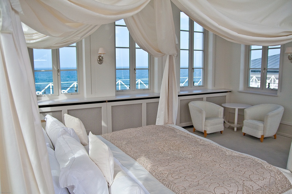 Herrlicher Blick auf die Ostsee aus der Wei&szlig;en Turmsuite [Quelle: Grand Hotel Heiligendamm]