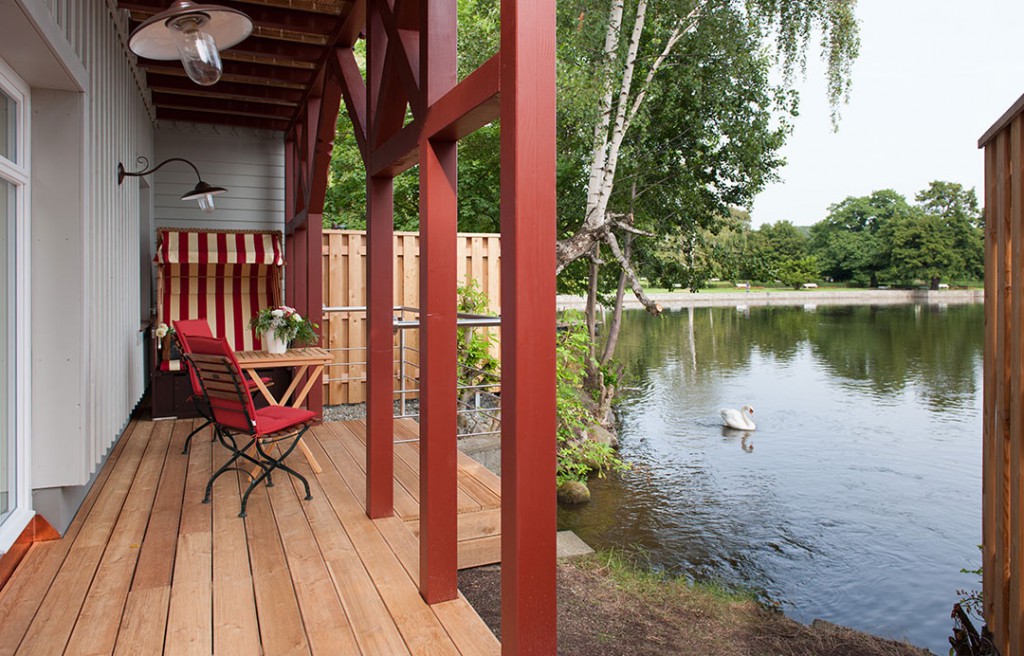 Badehaus-Suite direkt am See gelegen [Quelle: Landhaus "Zu den Rothen Forellen"]